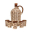 Set ceramic 6 pahare si ulcior 1.5L, capacitate pahar 100ml