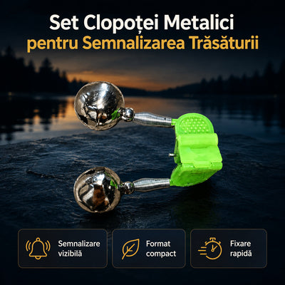 Set Clopoței Metalici pentru Semnalizarea Trăsăturii – imagine principală promoțională