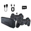Set Consola jocuri tip stick, NUODWELL, Cu 20000 de jocuri incorporate, Cu 2 controler wireless, HDMI, USB wireless 2.4 GHz, 64GB, Plug si Play, Pentru TV, Proiector, Monitor, Negru