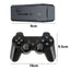Set Consola jocuri tip stick, NUODWELL, Cu 20000 de jocuri incorporate, Cu 2 controler wireless, HDMI, USB wireless 2.4 GHz, 64GB, Plug si Play, Pentru TV, Proiector, Monitor, Negru