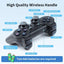 Set Consola jocuri tip stick, NUODWELL, Cu 20000 de jocuri incorporate, Cu 2 controler wireless, HDMI, USB wireless 2.4 GHz, 64GB, Plug si Play, Pentru TV, Proiector, Monitor, Negru
