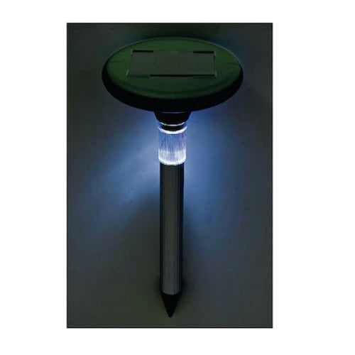Set de 2 aparate antidaunatori, cartite, cu incarcare solara, fixare in pamant cu tarus, verde