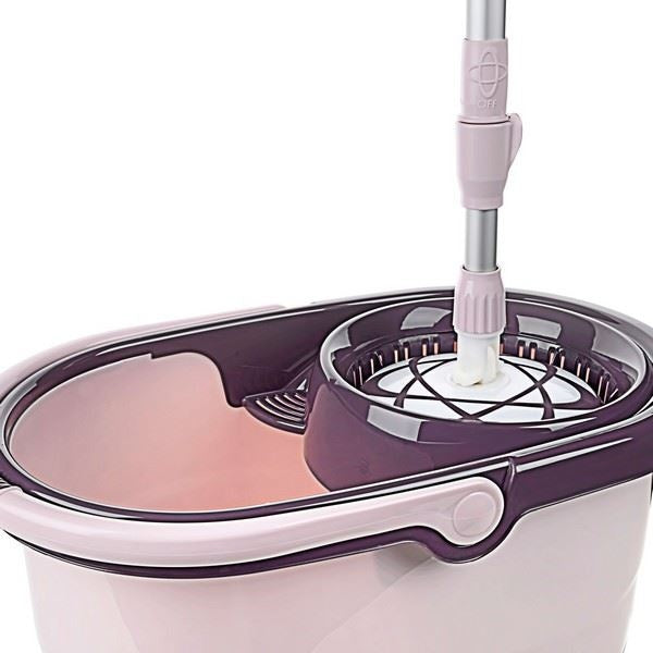 Set de curatenie galeata 10L si mop rorativ tija reglabila cu sistem de inclinare 180 °, FOXMAG24®