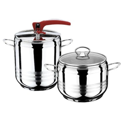 Set de doua oale sub presiune FOXMAG24, cu capac inox si capac yena, capacitate 5L si 7L