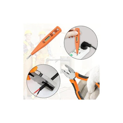 Set de scule, cu 8 piese din metal, depozitate in cutie, din plastic dur, rezistenta la socuri, negru