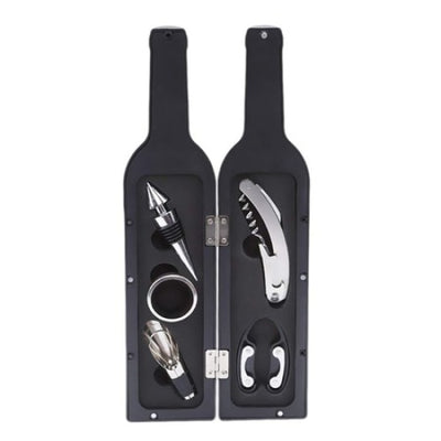Set desfacator de vin, FOXMAG24, cu 5 accesorii din metal