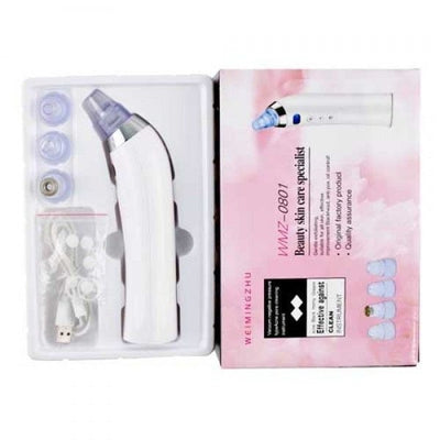 Set dispozitiv indepartare puncte negre, WMZ-0801, Mini masa, 5 atasamente, Alb