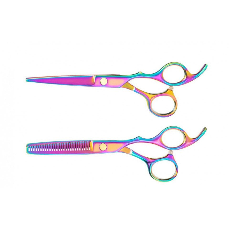 Set foarfece de tuns si filat pentru frizerie FOXMAG24®, salon, marime 6