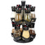 Set FOXMAG24 de 13 Recipiente pentru Condimente, Rotativ, Elegant si Atractiv, Usor de Folosit, Marimea 385g Ergonomic, Negru