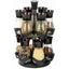 Set FOXMAG24 de 13 Recipiente pentru Condimente, Rotativ, Elegant si Atractiv, Usor de Folosit, Marimea 385g Ergonomic, Negru