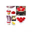 Set FOXMAG24 format din 6 recipiente din silicon pentru fiert oua, practic, alb/rosu