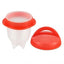 Set FOXMAG24 format din 6 recipiente din silicon pentru fiert oua, practic, alb/rosu