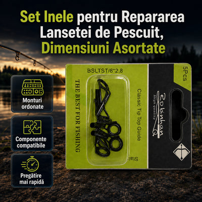 Set Inele pentru Repararea Lansetei de Pescuit, Dimensiuni Asortate – imagine principală promoțională