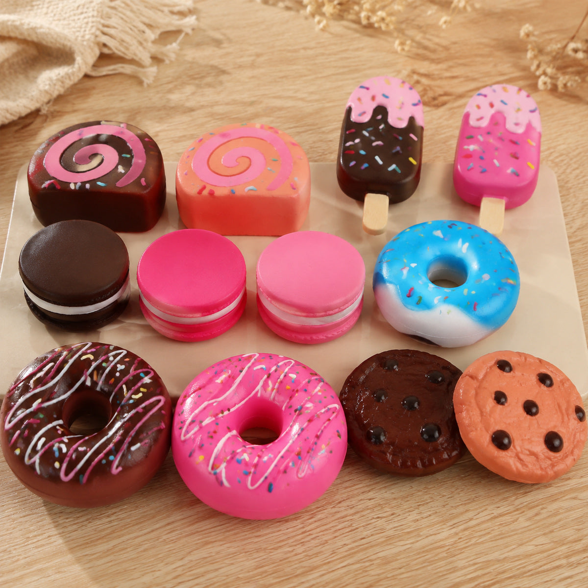 Set Jucărie Squishy Desert cu Accesorii, Modele Asortate – imagine 2