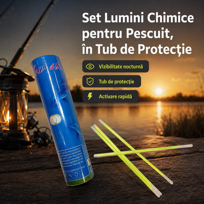 Set Lumini Chimice pentru Pescuit, în Tub de Protecție – imagine principală promoțională