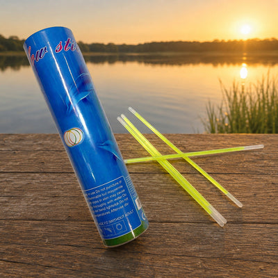 Set Lumini Chimice pentru Pescuit, în Tub de Protecție – imagine comercială în ambient