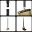 Set matura si faras, din metal, cu peri tari de 11 cm, negru