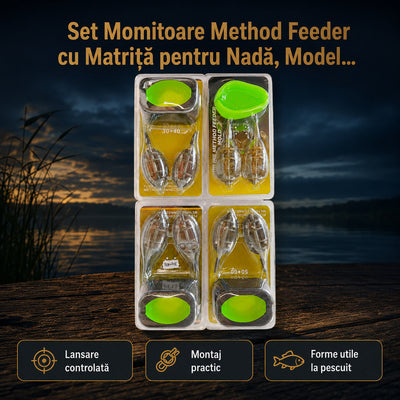 Set Momitoare Method Feeder cu Matriță pentru Nadă, Model 130201 – imagine principală promoțională