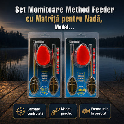 Set Momitoare Method Feeder cu Matriță pentru Nadă, Model 130202 – imagine principală promoțională