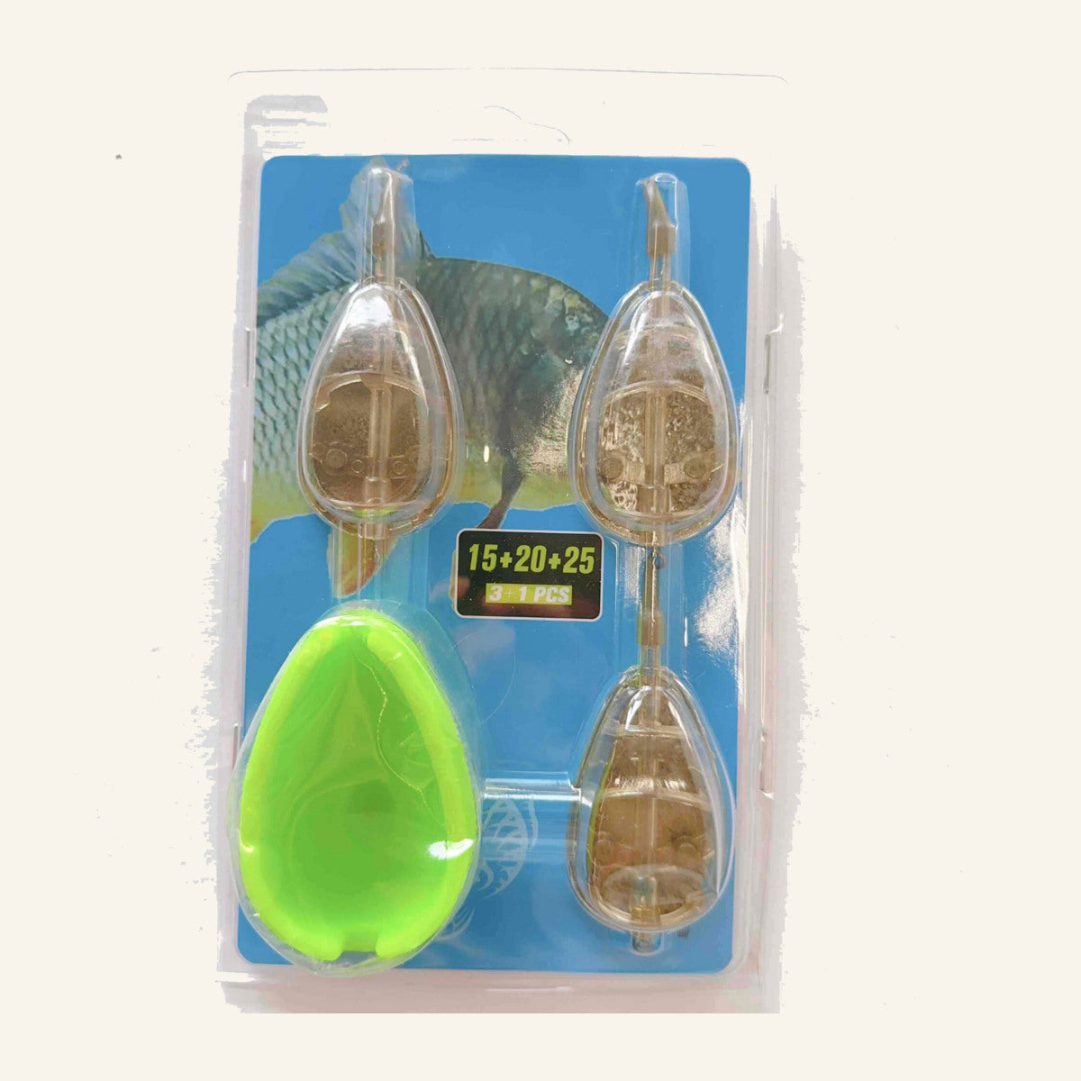 Set Momitoare Method Feeder cu Matriță pentru Nadă, Model 130203 – imagine de catalog pe fundal alb cald