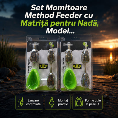 Set Momitoare Method Feeder cu Matriță pentru Nadă, Model 130204 – imagine principală promoțională