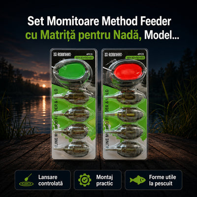 Set Momitoare Method Feeder cu Matriță pentru Nadă, Model 130205 – imagine principală promoțională