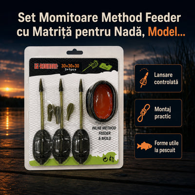 Set Momitoare Method Feeder cu Matriță pentru Nadă, Model 130401 – imagine principală promoțională
