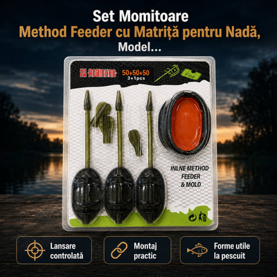 Set Momitoare Method Feeder cu Matriță pentru Nadă, Model 130403 – imagine principală promoțională