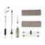 Set mop plat cu pulverizator, maner din aluminiu de 125 cm, cap din microfibra, rezervor integrat ,ideal pentru curatarea eficienta a podelelor din lemn, gresie sau laminat, alb