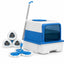 Set Mop Rotativ Multifuncțional cu Găleată și Accesorii, Alb-Albastru – imagine principală