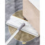 Set mop si galeata, cu doua cuve pentru spalare si uscare, 2 lavete de mop incluse, mâner telescopic, din metal si plastic, crem