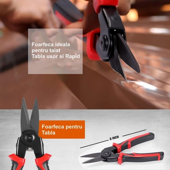Set multifunctional 5 in 1, patent, dezizolat, cleste, sertizat, foarfeca, unelte multifunctionale, cutie de transport, rosu/negru