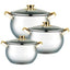 Set oale FOXMAG24, 6 piese, cu capac, argintiu