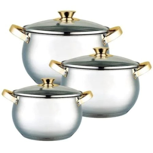 Set oale FOXMAG24, 6 piese, cu capac, argintiu