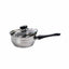 Set oale inox 12 piese cu cratite, tigaie si capace din sticla