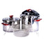 Set oale sub presiune inox 5 piese, capacitate 4L si 6L, accesorii incluse