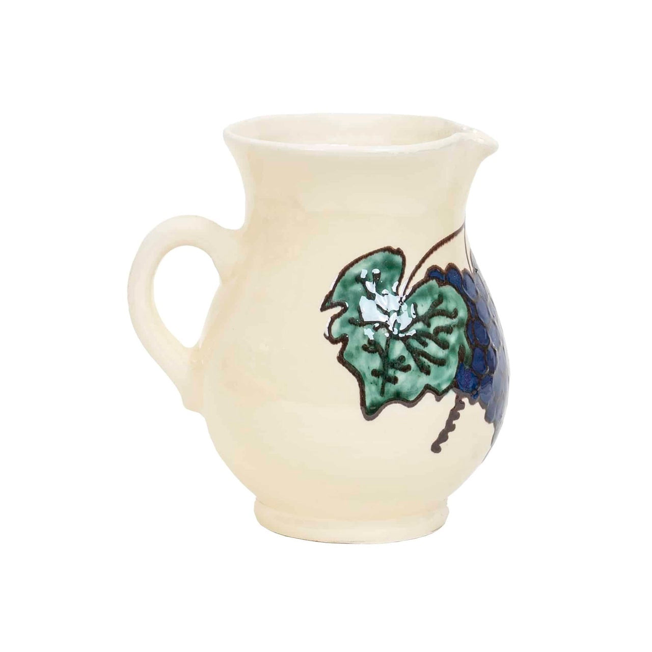 Set pentru vin din ceramica, 6 cesti 200ml si ulcior 1L, design rustic