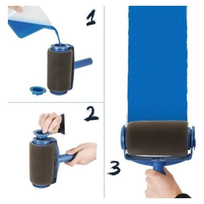 Set pentru vopsit si zugravit Paint Roller, Albastru
