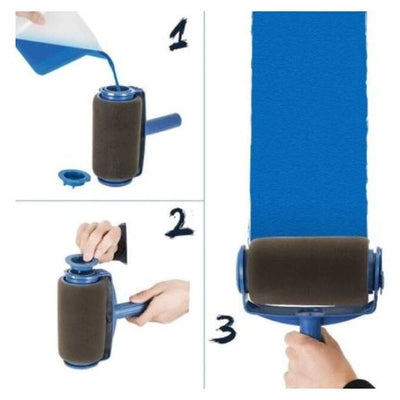 Set pentru vopsit si zugravit Paint Roller, Albastru