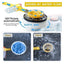 Set perie de spalat auto si accesorii, cu maner telescopic, rotativa 360°, cu recipient pentru detergent, lungime 100 cm, pentru spalare cu inalta presiune, negru/galben