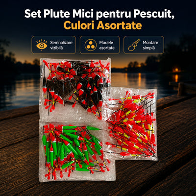 Set Plute Mici pentru Pescuit, Culori Asortate – imagine principală promoțională