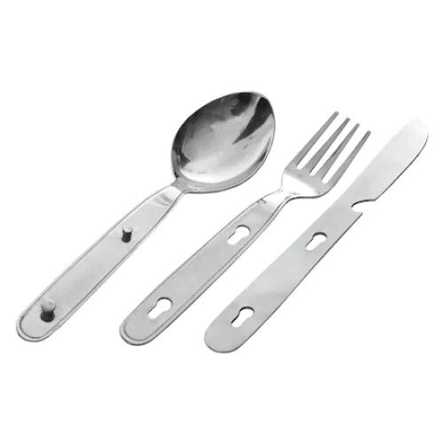 Set serviciu FOXMAG24, pentru picnic/camping, cu 7 pcs din otel inoxidabil