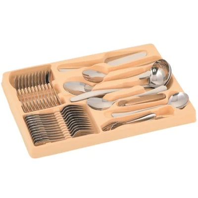 Set tacamuri din inox, FOXMAG24, cu diplomat negru, 72 piese