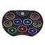 Set Tobe electronice digitale din Silicon cu pedale de picior, USB 9 USB 9 Padu-ri de tobe colorate, Negru