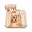 Set tocator dreptunghiular din lemn de fag, 7 piese, 30x20x2 cm