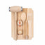 Set tocator dreptunghiular din lemn de fag, 7 piese, 30x20x2 cm