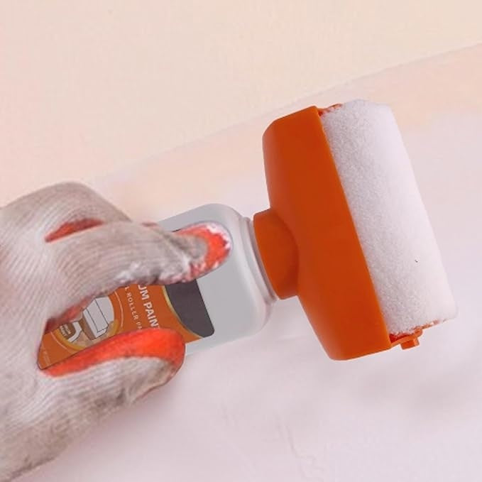 Set tub de vopsea cu trafalet inclus, cu uscare rapida, rezistenta la apa, pentru repararea peretilor, alb