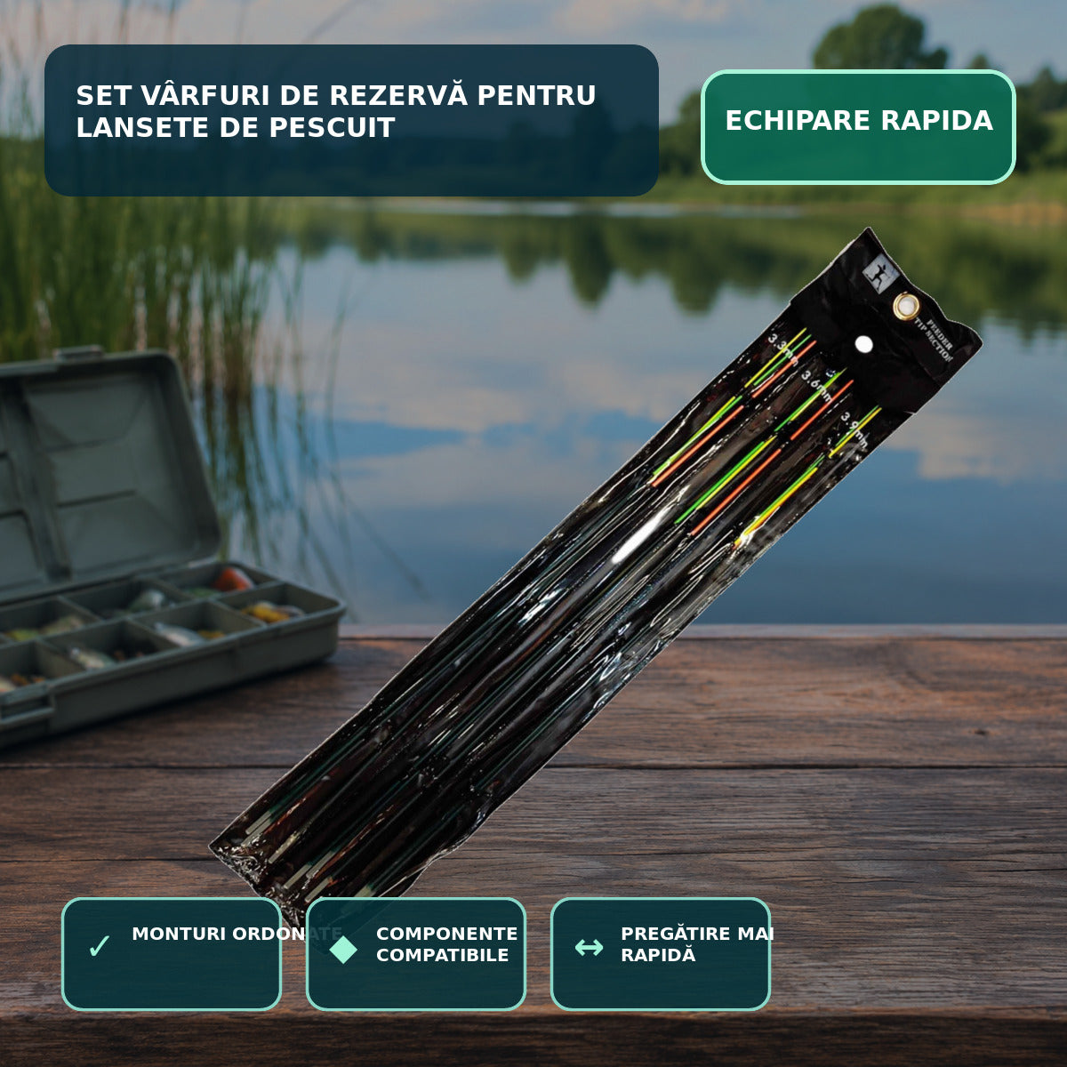 Set Vârfuri de Rezervă pentru Lansete de Pescuit – imagine principală
