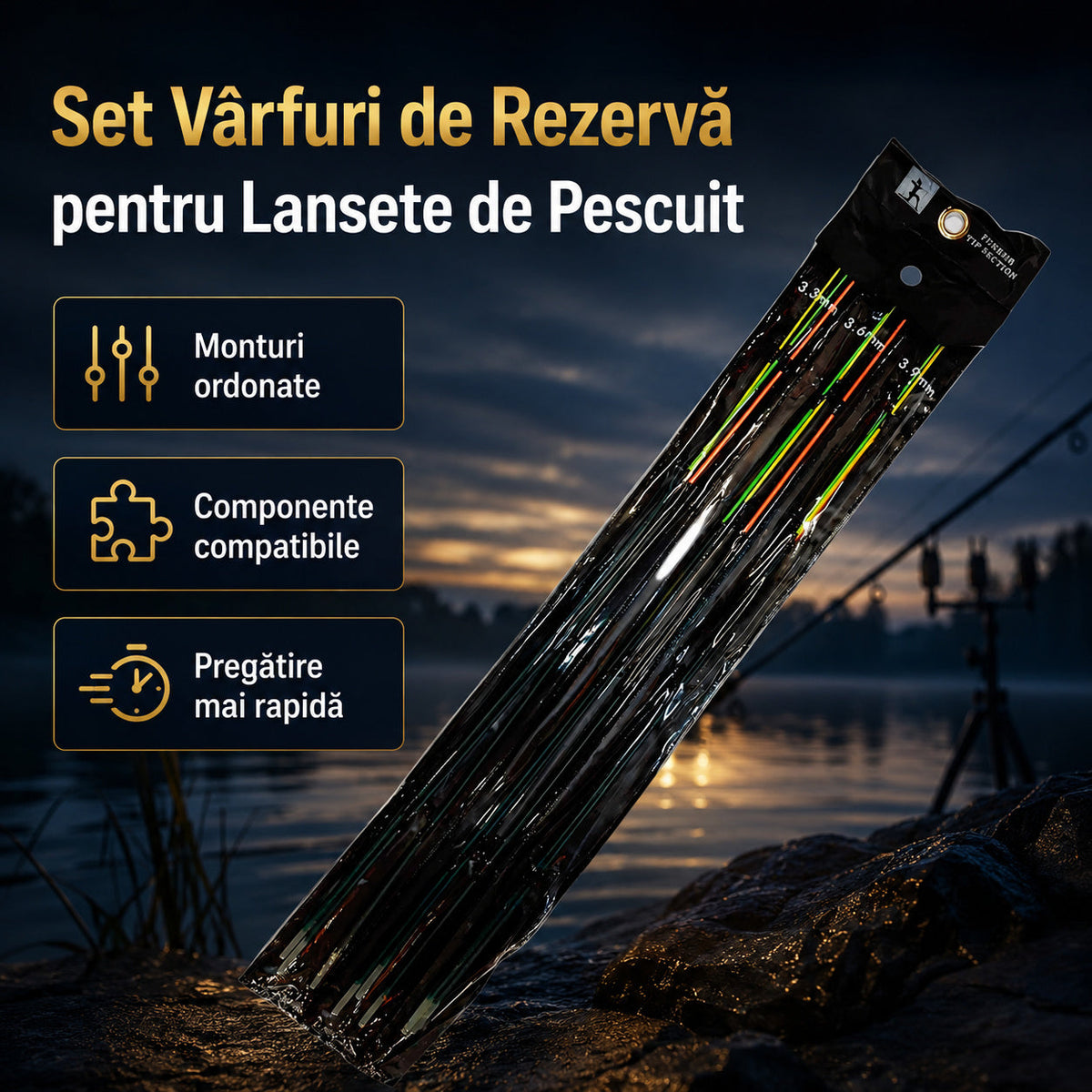Set Vârfuri de Rezervă pentru Lansete de Pescuit – imagine principală promoțională