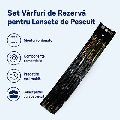 Set Vârfuri de Rezervă pentru Lansete de Pescuit – imagine comercială în ambient